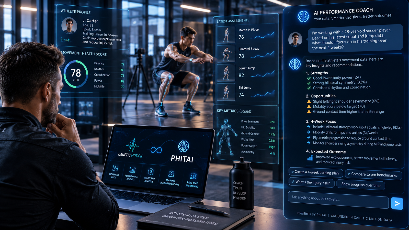 Canetic Motion and PHITAI conversational human performance intelligence